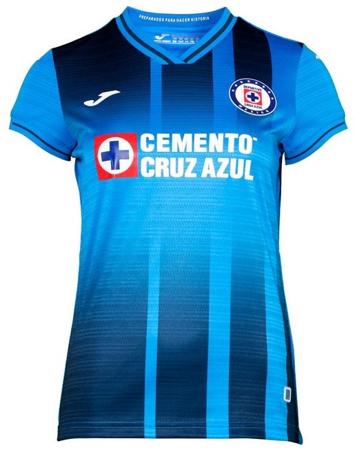 Camisa Feminina I Cruz Azul 2021 2022 Joma oficial 